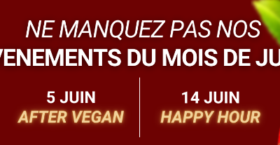 Nos événements du mois de juin